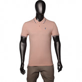 Polo Golfer Tipped Pique Pink