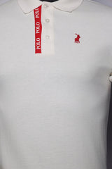 Polo Golfer Logo Placket White