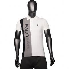 Polo Golfer Colourblock White