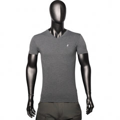 Polo Vneck Tees Charcoal