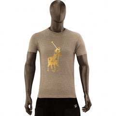 Polo T-Shirt Noah Big Pony Lt Grey Melange