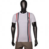 Polo T-Shirt Sport Stripe White
