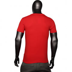 Polo T-Shirt Embossed Crest Red