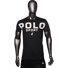 Polo T-Shirt Bold Logo Black
