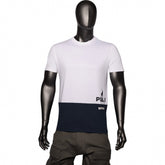 Polo T-Shirt Colourblock White