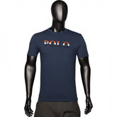Polo T-Shirt Printed Logo Navy