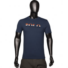 Polo T-Shirt Printed Logo Navy