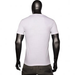 Polo T-Shirt Sport Stripe Print White
