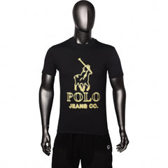 Polo T-Shirt Pjc Glow Logo Black
