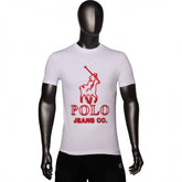 Polo T-Shirt Pjc Glow Logo White
