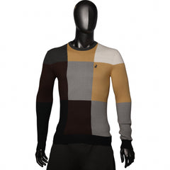 Polo Sweater Block Knitwear Camel
