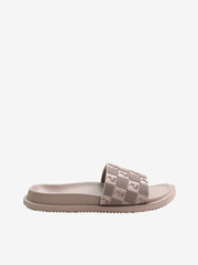 Polo Pool Sandal Block Monogram Taupe