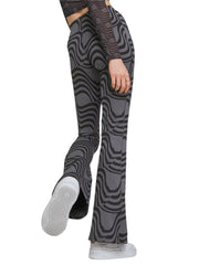 Puma Leggings Winter Rink T7 Pattern Wide Leg Black