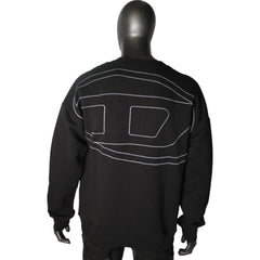 Diesel Sweater S-Rob-Megoval Back Logo Black