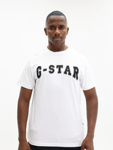 G-Star T-Shirt Felt Logo White