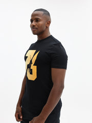 POLO T-SHIRT SPORT GRADIENT BLACK