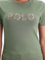 Polo Ladies T-shirt Logo Olive