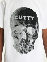 Cutty T-Shirt Skull Logo White