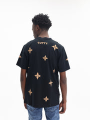 Cutty T-Shirt AOP Tiger Logo Black