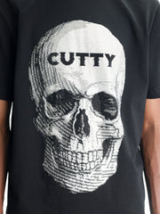 Cutty T-Shirt Skull Logo Black