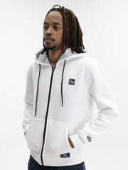 Alpha Hoodie Zip Up White
