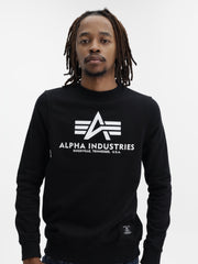 Alpha Sweater Logo Black-White