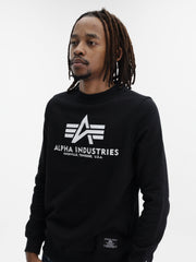 Alpha Sweater Logo Black-White