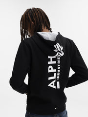 Alpha Hoodie Zip Up Black