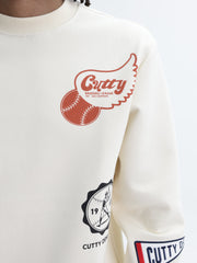 Cutty Sweater Scattered Print Cream