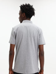Polo Golfer Active Badge Grey Melange