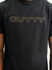 Cutty T-Shirt Studded Logo Black