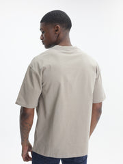 Fade T-Shirt Signature Boxy A Taupe-Brown