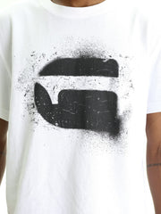 G-Star T-Shirt Spray Logo White