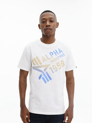 Alpha T-Shirt Gradient White
