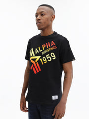 Alpha T-Shirt Gradient Black