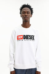 Diesel Sweater Ginn Logo White