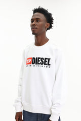 Diesel Sweater Ginn Logo White