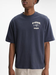 G-Star T-Shirt Running Dog Back Gr Boxy India Ink