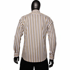Polo Shirt Nathan Signature Ls Stripe White/Yellow