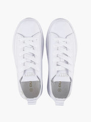 Cutty Sneakers CS8 Logo Print Plain White