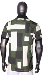 Polo Golfer Block Printed Multi