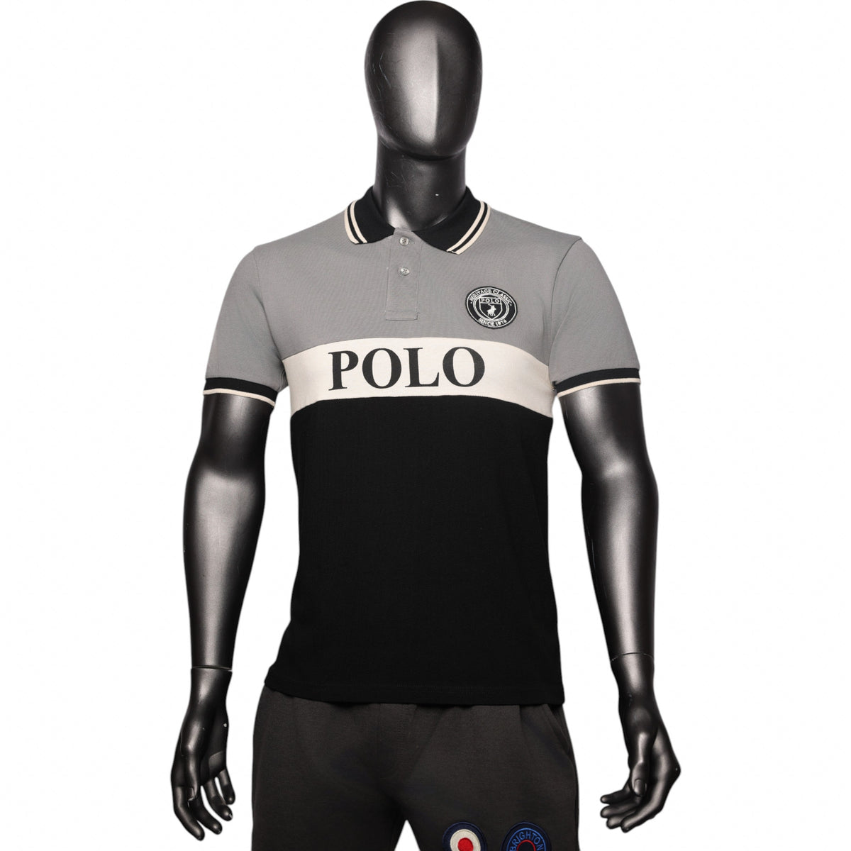 Polo Golfer Colourblock Grey