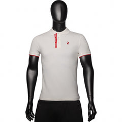 Polo Golfer Logo Placket White