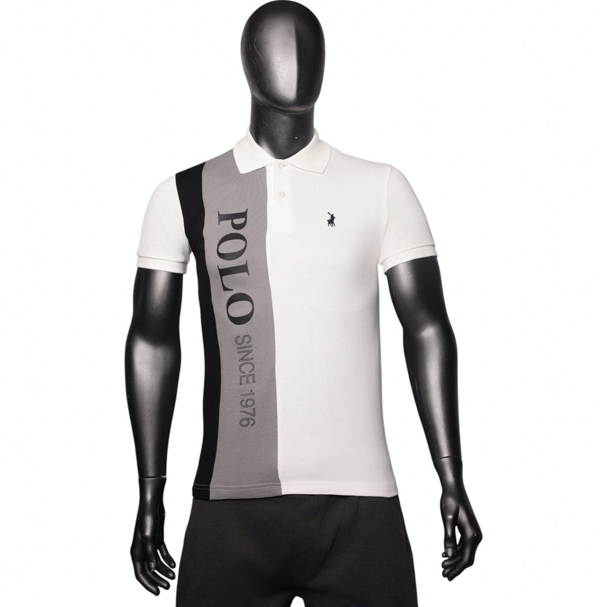 Polo Golfer Colourblock White