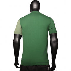 Polo Golfer Blocked Knit Green