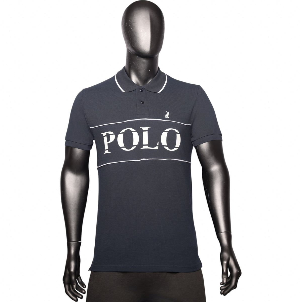 Polo Golfer Jacquard Logo Navy