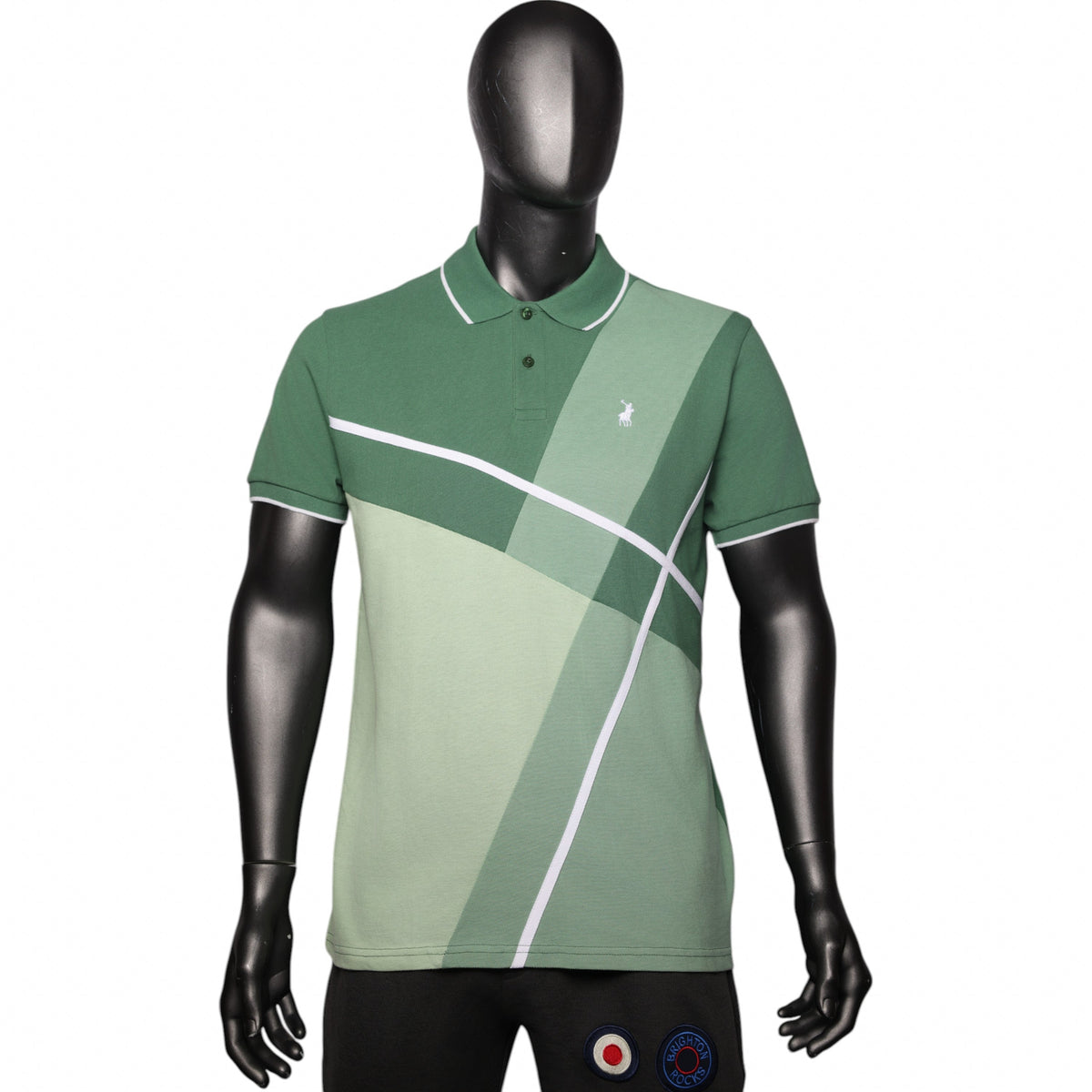 Polo Golfer Colourblock Green