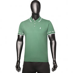 Polo Golfer Tipped Logo Pique Green