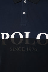 Polo Golfer Colourblock Logo Blue