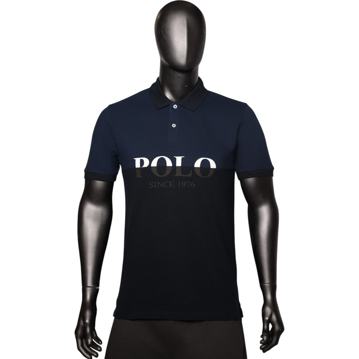 Polo Golfer Colourblock Logo Blue